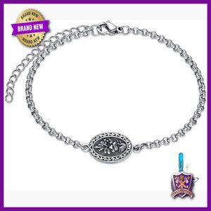 Sterling Silver Cremation Urn Bracelet for Ashes Memorial Keepsake Jewelry